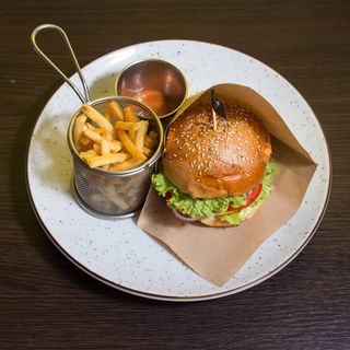 Бургер з яловичиною із хоспера (350/100/30г)