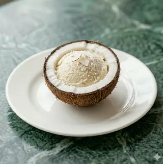 Gelato ripieno al cocco