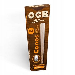 OCB Papiers roulants Slim Virgin Cones, 3x109mm