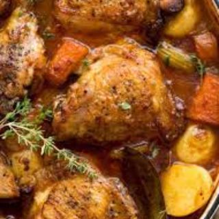 Ugali chicken stew+soda
