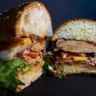 Дабл бургер з куркою