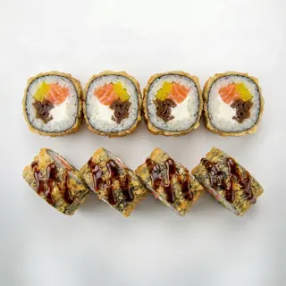 Tempura z łososiem