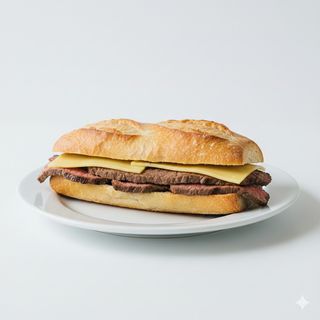 Bocadillo De Ternera Con Queso