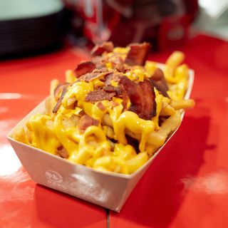 Patatine cheddar e bacon crispy