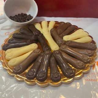 Lenguas De Gato Choco Negro Caja (35 Uds.)