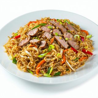Fideos de arroz caseros