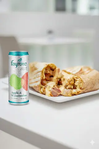 Chicken Shawarma with two Sausages + 1 Free Drink