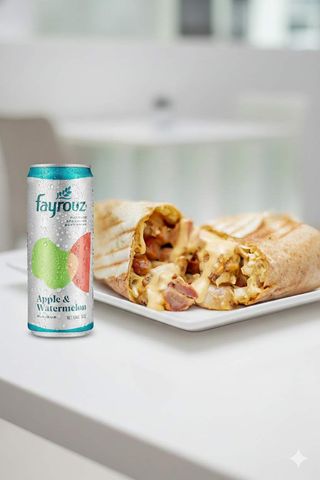 Chicken Shawarma with two Sausages + 1 Free Drink