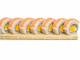 Philadelphia z krewetkami&mango 8 szt.