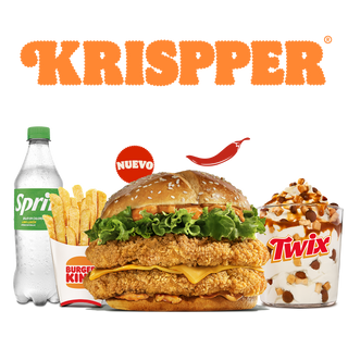 Menú Completo Krispper® Spicy Doble Grande