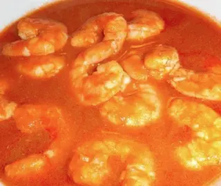 Langostinos A La Salsa De La Casa