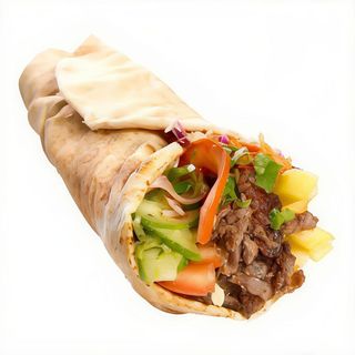 Kebab Vegetariano Con Queso Y Falafel