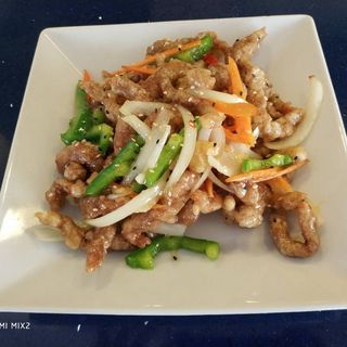 Tiras De Ternera Crujiente miel y picante