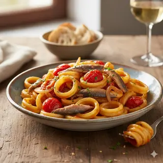 Calamarata con alici
