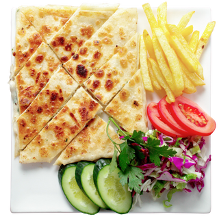 Гёзлеме с творогом и шпинатом