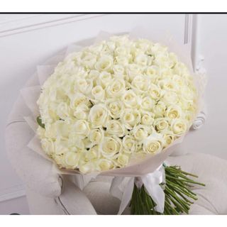 40 Stem  White Roses