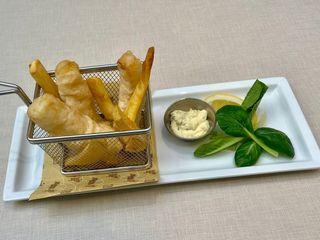 Trancio di baccalà in pastella