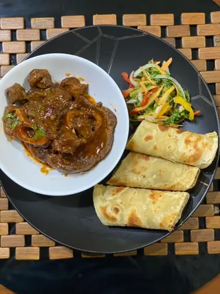 Ossubucco with White Chapati