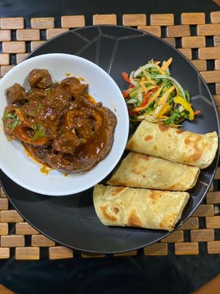 Ossubucco with White Chapati