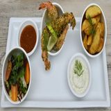 Crevettes Pistache Et Amandes Effilées