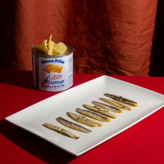 Boquerones en vinagre artesanales con patatas Bonilla (8 uds.)