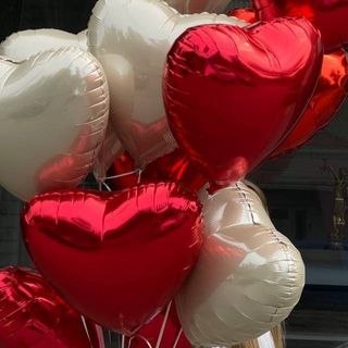 Фольговане серце ЧЕРВОНЕ