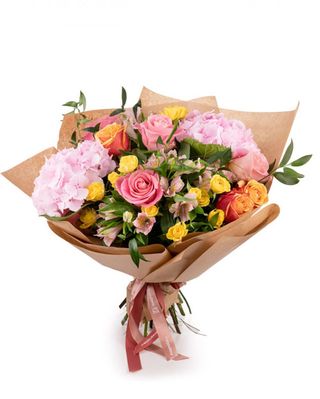Buchet de flori „Zâmbet în dar”
