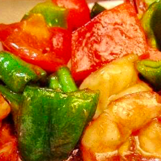 Gambas Con Salsa De Ostras