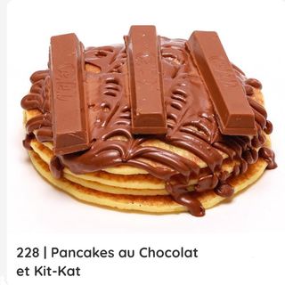 Pancakes au Chocolat et kit-Kat 