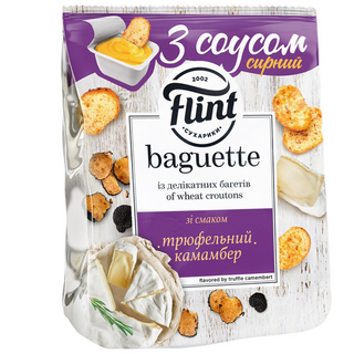 Багети Flint Трюфельний Камамбер З Соусом 55 Г+15 Г