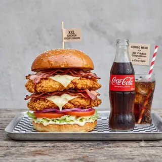 XXL  Chiken Crispy bacon + Coca Cola