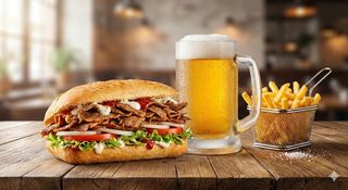 Menù panino kebab + birra grande