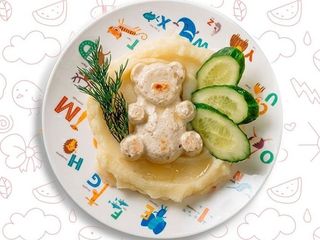 Котлетка куряча з картопляним пюре (150\50\75g)