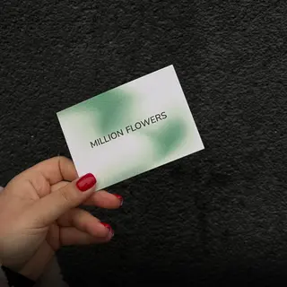 Записка "MILLION FLOWERS"