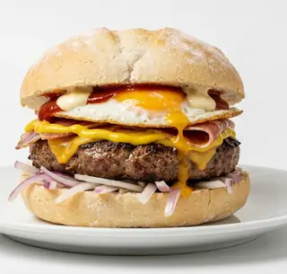 Hamburguesas De Pueblo En Pan Común