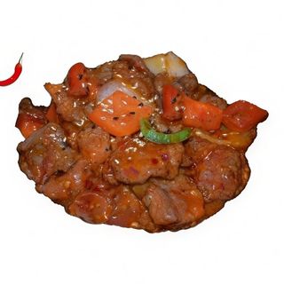 47. Pollo En Salsa Picante