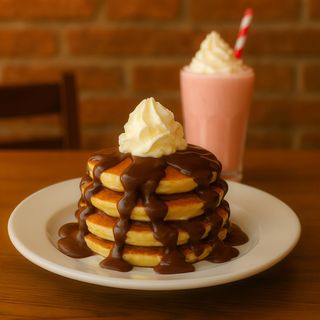 Tortitas + Batido de helado