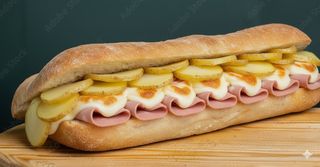 Panuozzo Mozzarella, porchetta e patate