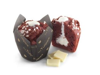 Muffin Red Velvet Y Chocolate Blanco