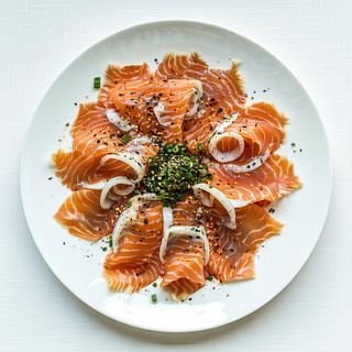 507. Carpaccio grande di pesce misto, spicy