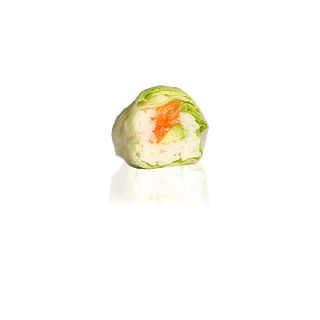 Green roll saumon avocat