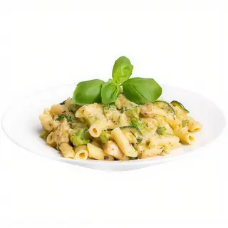 Penne z kurczakiem cukinią i brokułami