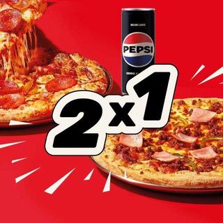 2X1 -2 Pizza Média Descomplicada + 2 Lata 33cl