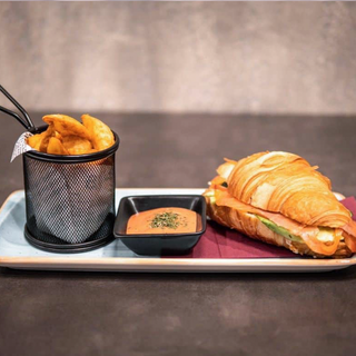 Salmon sandwich combo