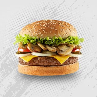 Грибной бургер