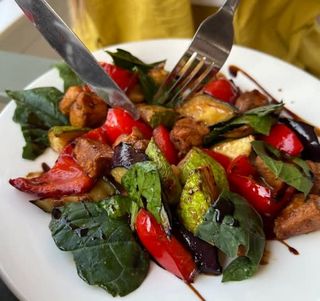 Баклажаны в кисло-сладком соусе