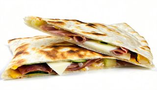 Piadina con porchetta, brie e zucchine
