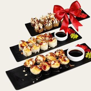 Якимашита с лососем+Якимашита угрем+Салмон темпура в подарок