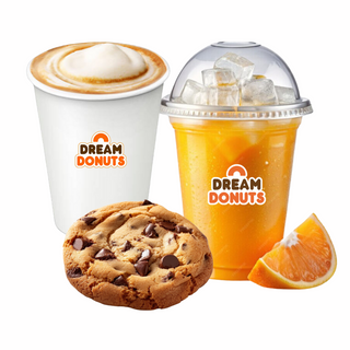 Cookie + Jus d'orange + Boisson chaude