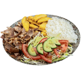 Plato combinado con arroz